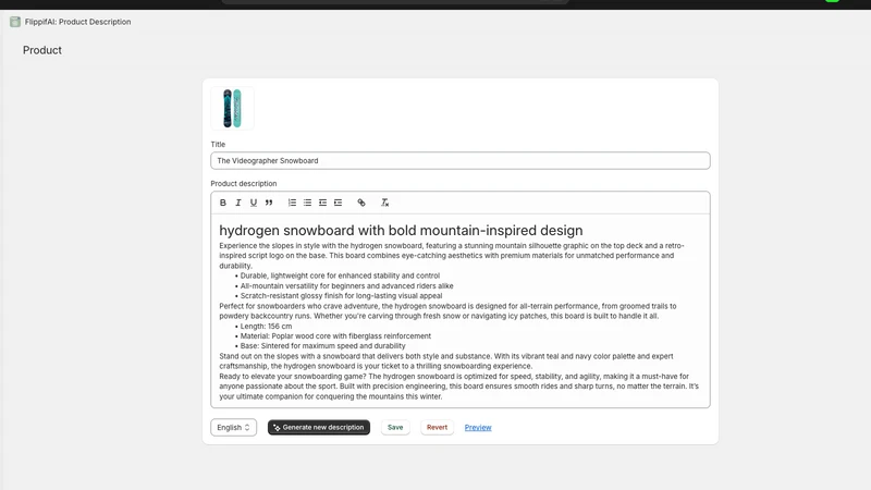 GPT5: AI Product Description