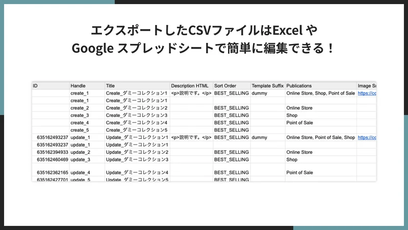 UR: Collection CSV Sync
