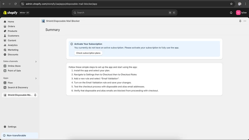 Mailano:Block Temporary Email