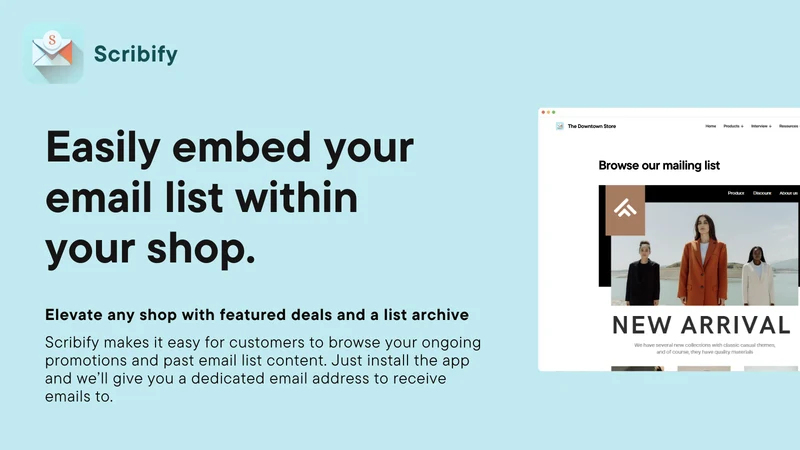 Scribify ‑ Email List Archive