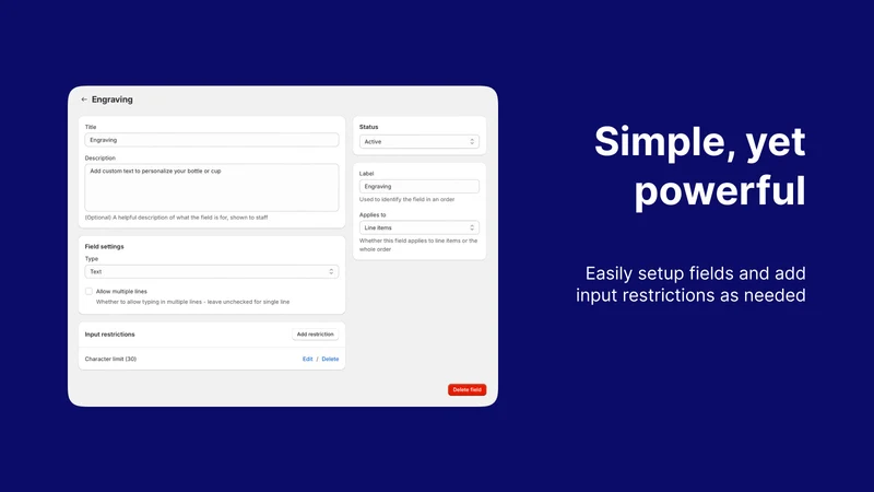 Atomic POS Custom Fields