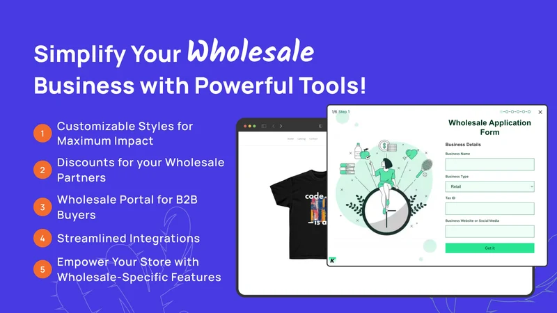 K: Wholesale Form + B2B Signup