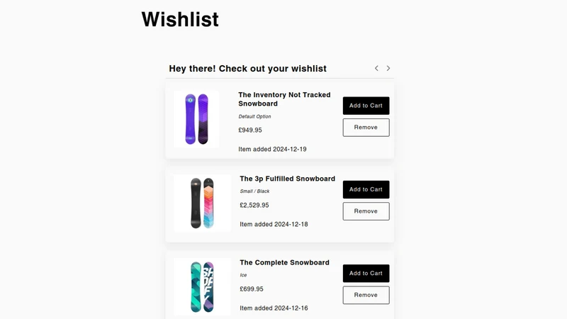 Daeda Wishlist