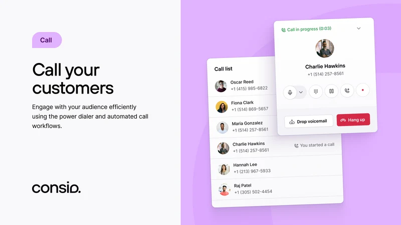 Phone Call & AI Voice ‑ CONSIO