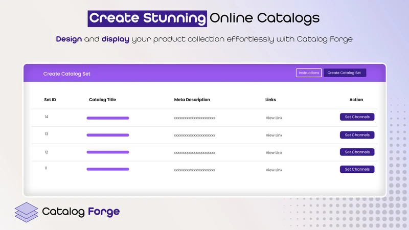 Catalog Forge