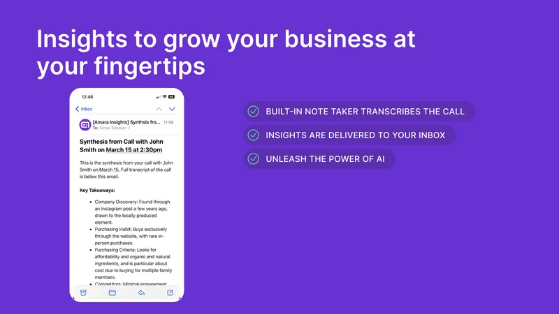 Amara: Customer Insights