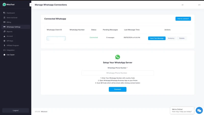 Wbiztool Messages