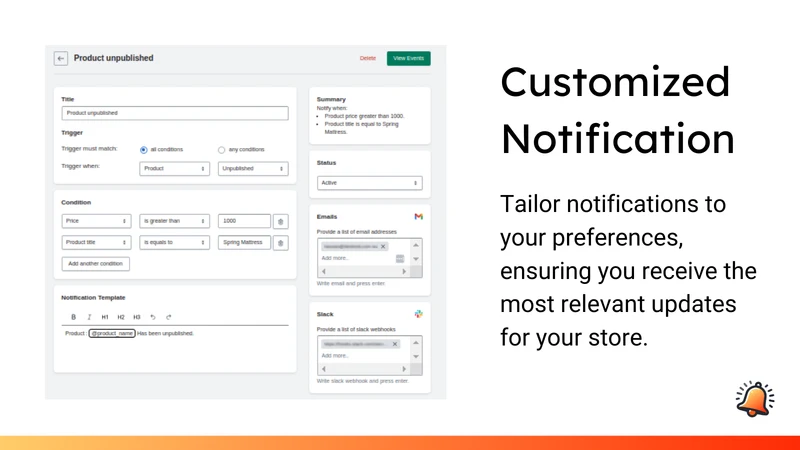 StoreAlert ‑ Event Monitor