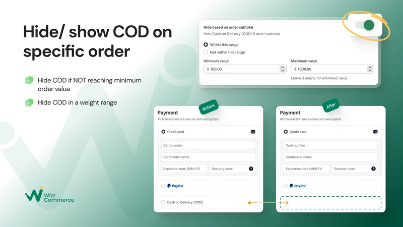 Snap Cash On Delivery: COD Fee