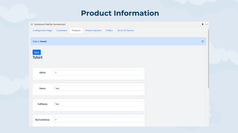 Quickbook Field By Commercient