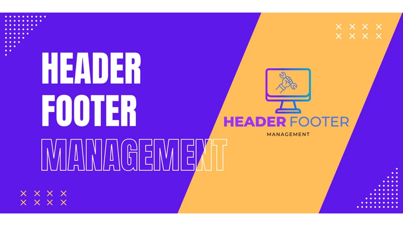 Header Footer Management