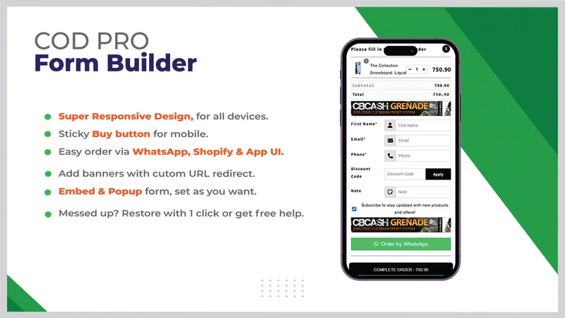 COD PRO Easy Sell Form Builder