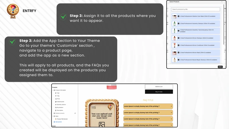 Entrfy ‑ Product FAQ Creator