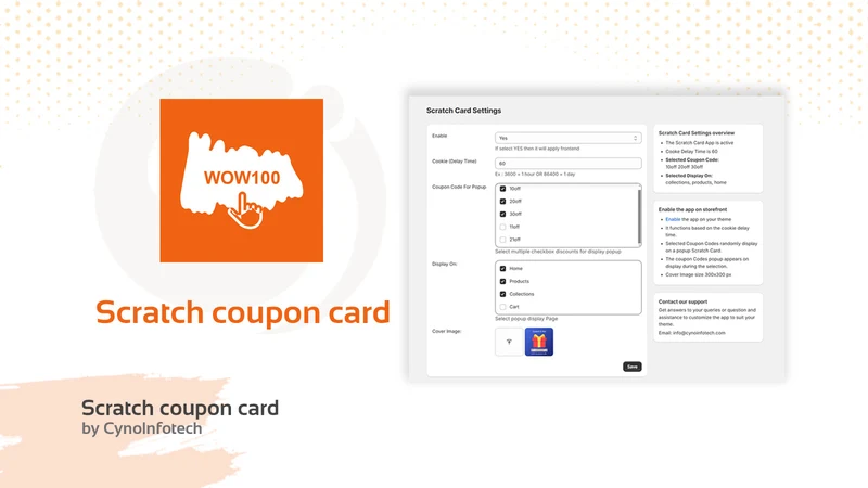 CI Scratch Coupon Card
