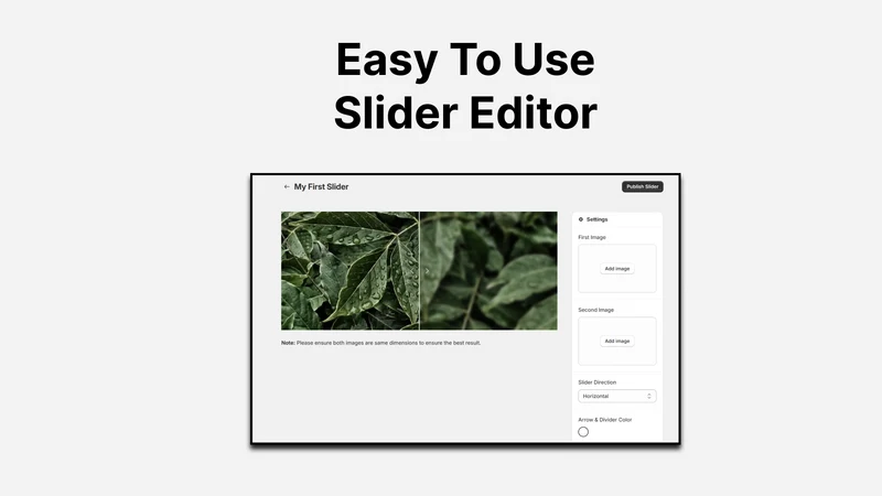 Slidr: Before And After Slider