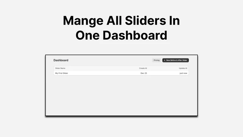 Slidr: Before And After Slider