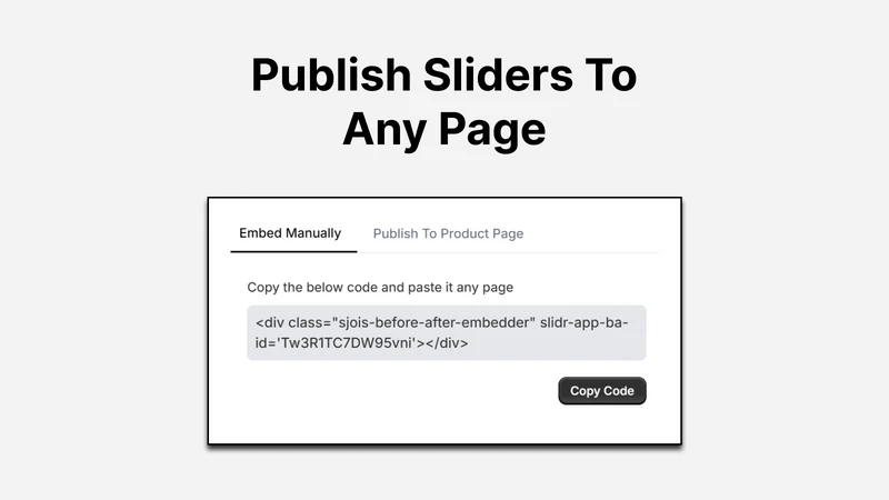 Slidr: Before And After Slider