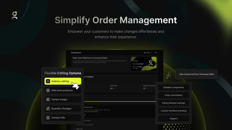 AE: Order Editing & Upsell