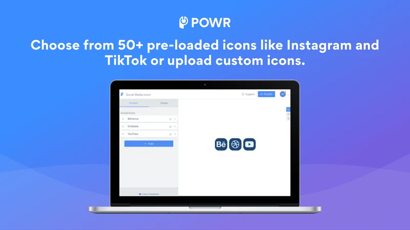 POWR: Social Media Icons Bar