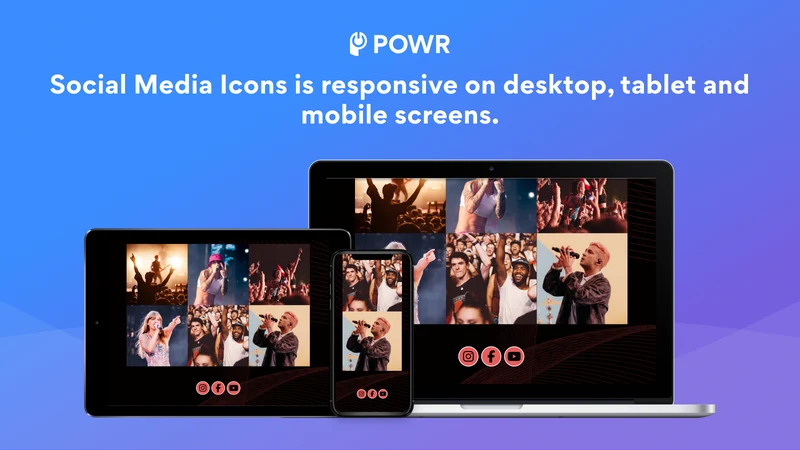 POWR: Social Media Icons Bar