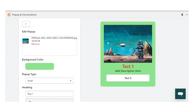 Popup Conversion Wizard