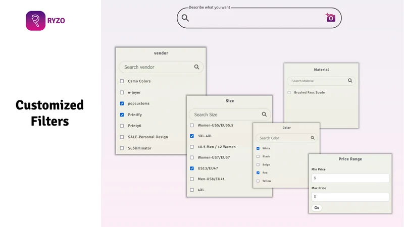 Ryzo AI Search & Visual Search