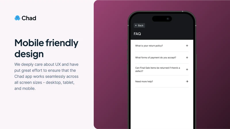 Chad: AI Chat Agent + Helpdesk