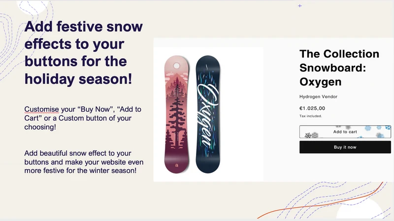 Rise Buy Snow Buttons