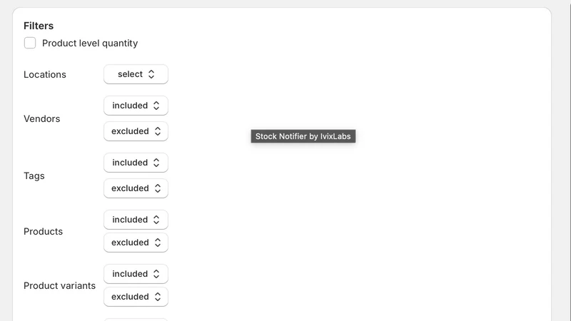 IvixLabs Stock Notifier