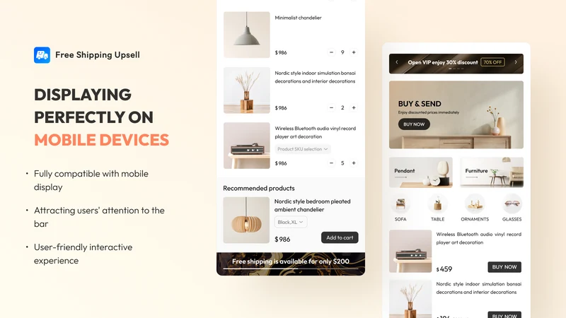 Markivo Free Shipping Upsell