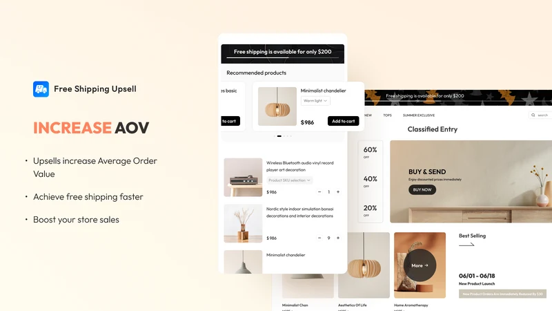 Markivo Free Shipping Upsell