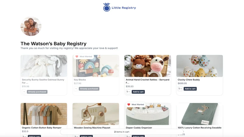 Little Registry: Gift Registry
