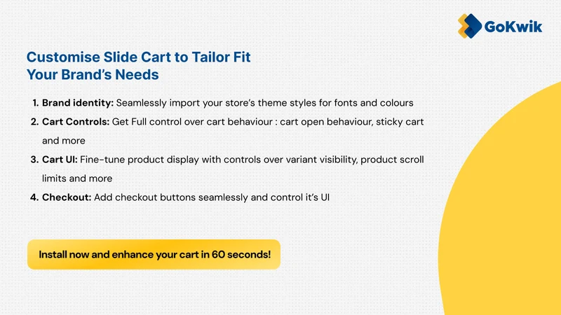GoKwik Cart Drawer & Upsell
