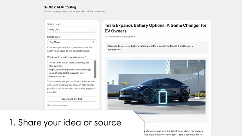 1‑Click AI AutoBlog