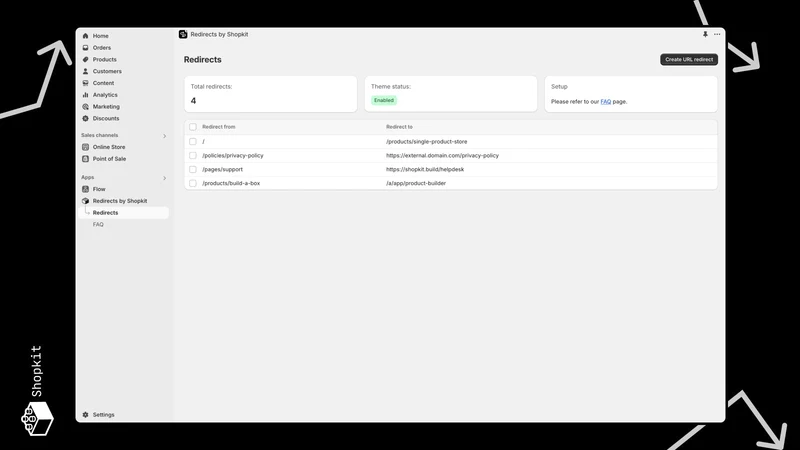 Shopkit Redirects