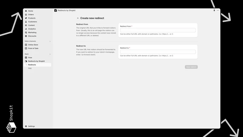 Shopkit Redirects