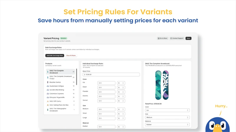 Vixie ‑ Price Variant Editor