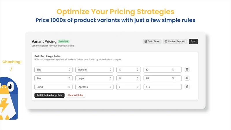 Vixie ‑ Price Variant Editor