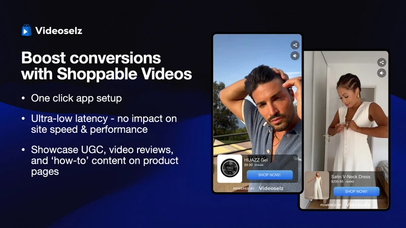 Videoselz Shoppable Video UGC