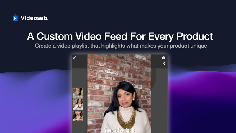 Videoselz Shoppable Video UGC