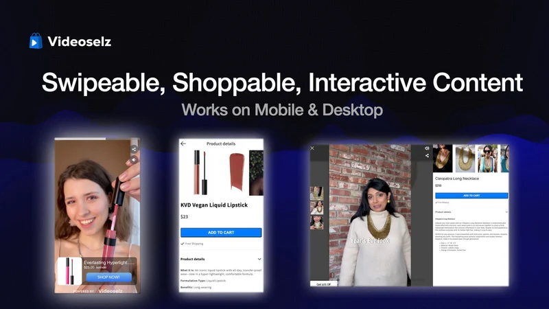 Videoselz Shoppable Video UGC