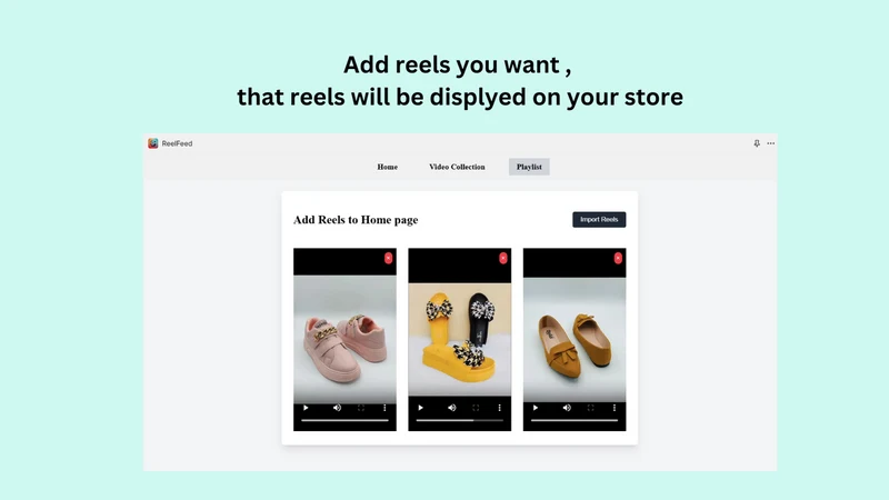 Video Carousel : Video Reels