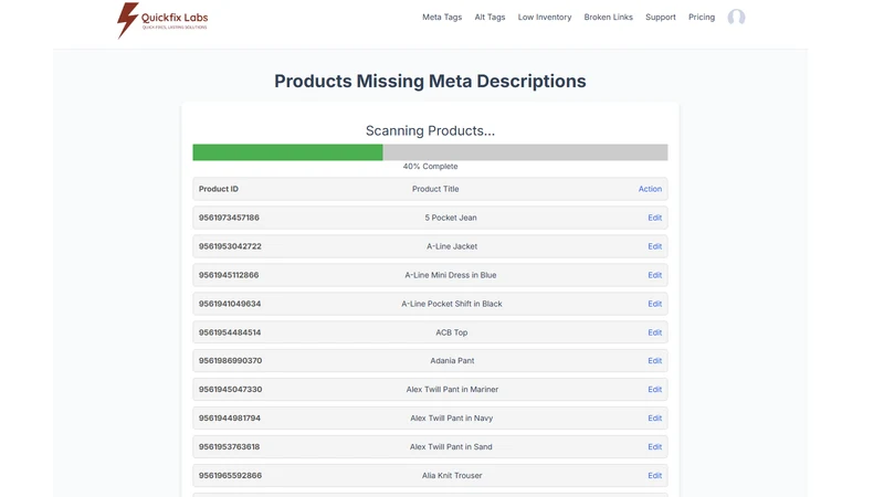 SEO & Inventory Tracker