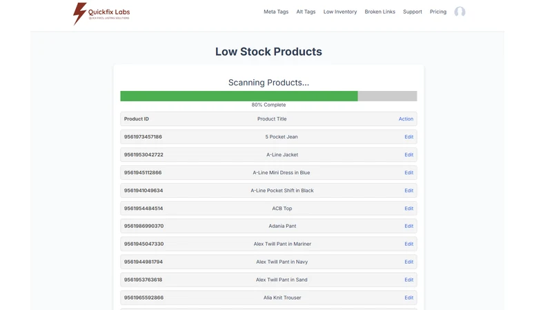 SEO & Inventory Tracker