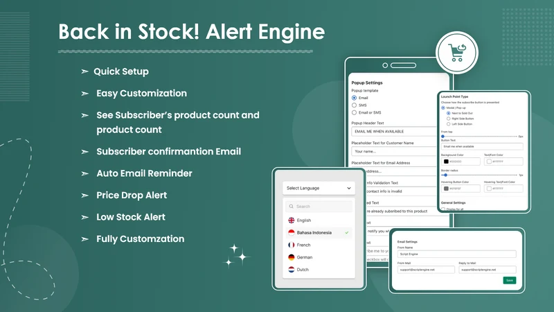 Back In Stock! Alert Engine
