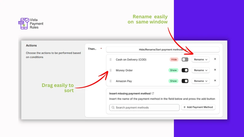 Vista Checkout Rule & Discount