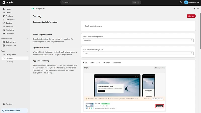 Ortery Integration Tools
