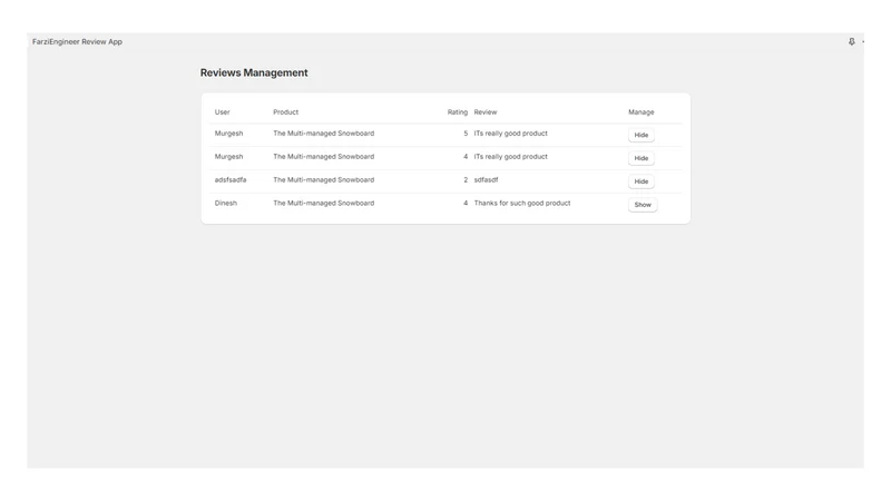 FarziEngineer Review App