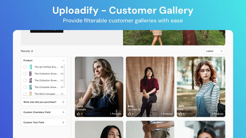 Uploadify ‑ Customer Gallery