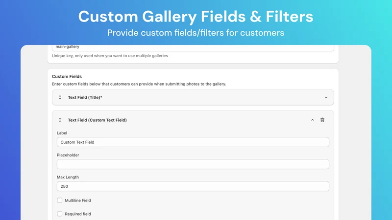 Uploadify ‑ Customer Gallery